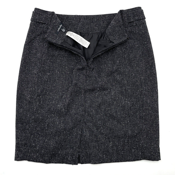 Rafaella Black Tweed-Style Polyester Straight Pencil Skirt Women's 4 30x20" - Picture 10 of 12